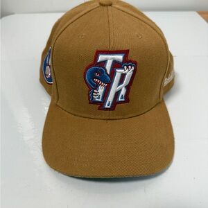 Mitchell & Ness Toronto Raptors HWC Fitted Hat TR Logo Skyline Patch 7 3/4